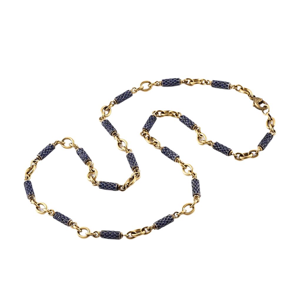 Sapphire Bullet Necklace