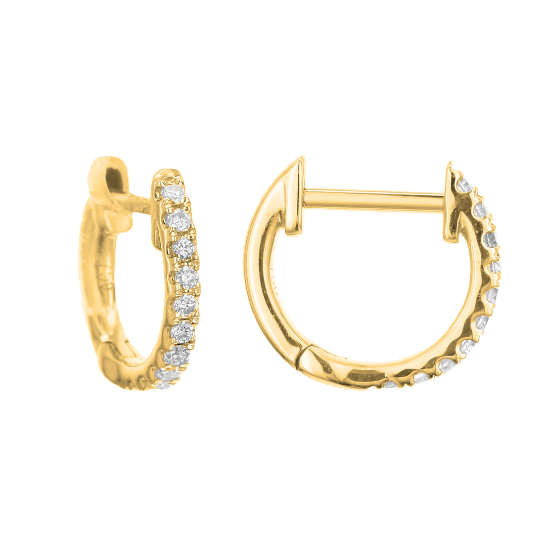 .10 Carat Diamond Huggie Hoops