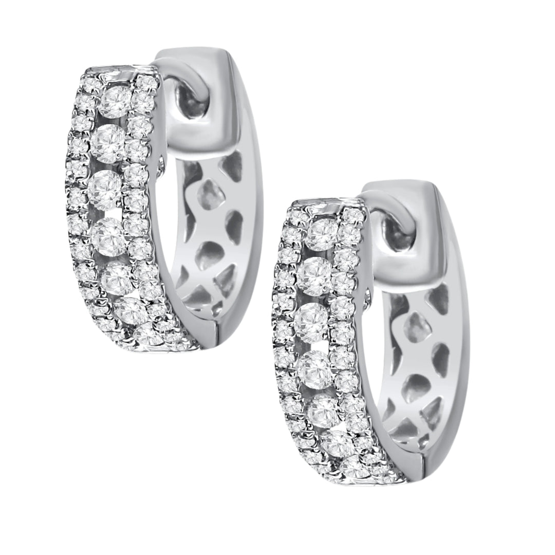 .35 Carat Diamond Huggie Hoops