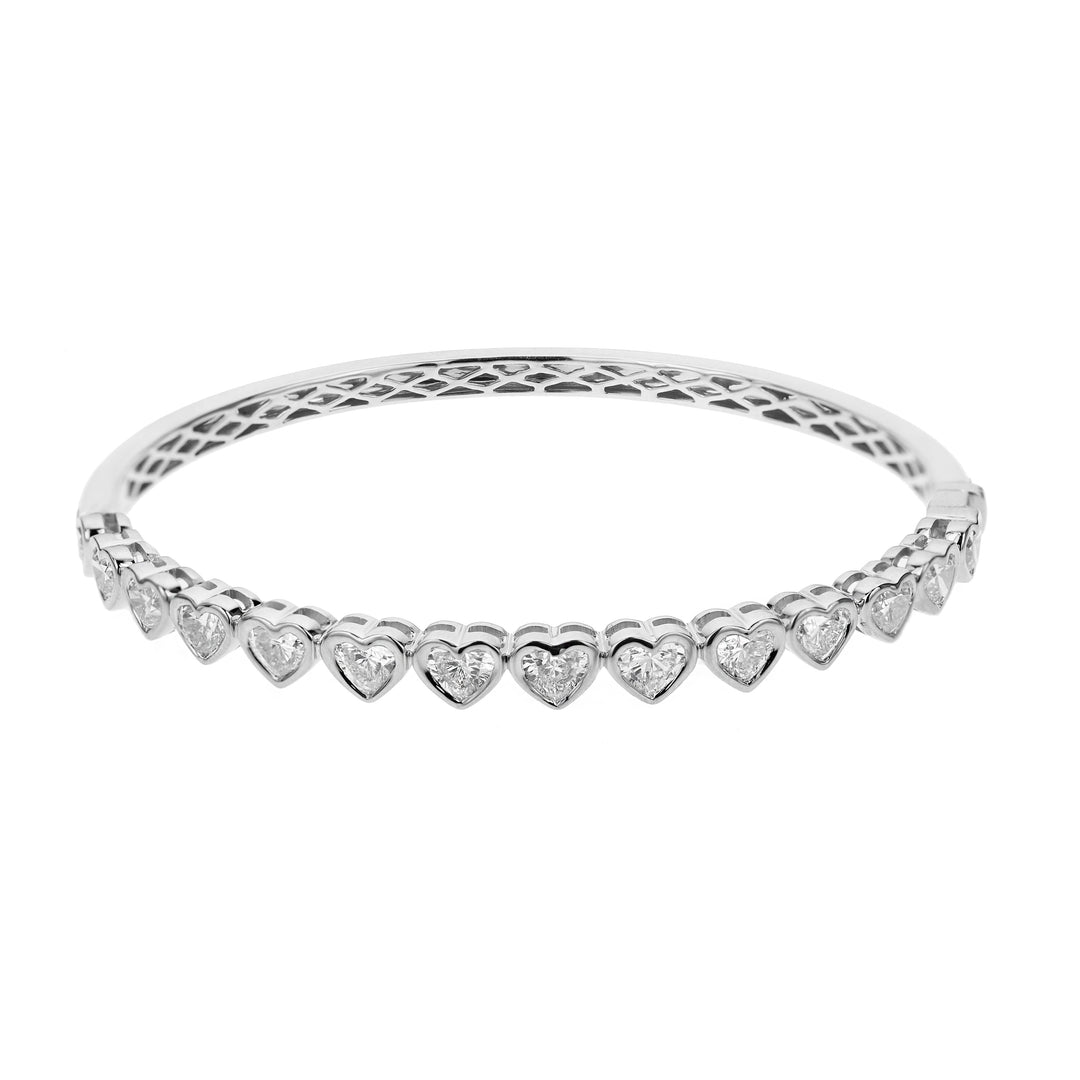 3.50 Carat Heart Shape Diamond Bracelet