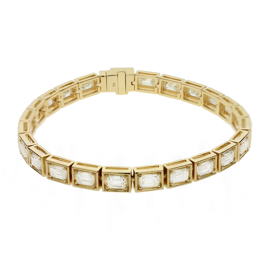 Emerald Cut Diamond Bracelet