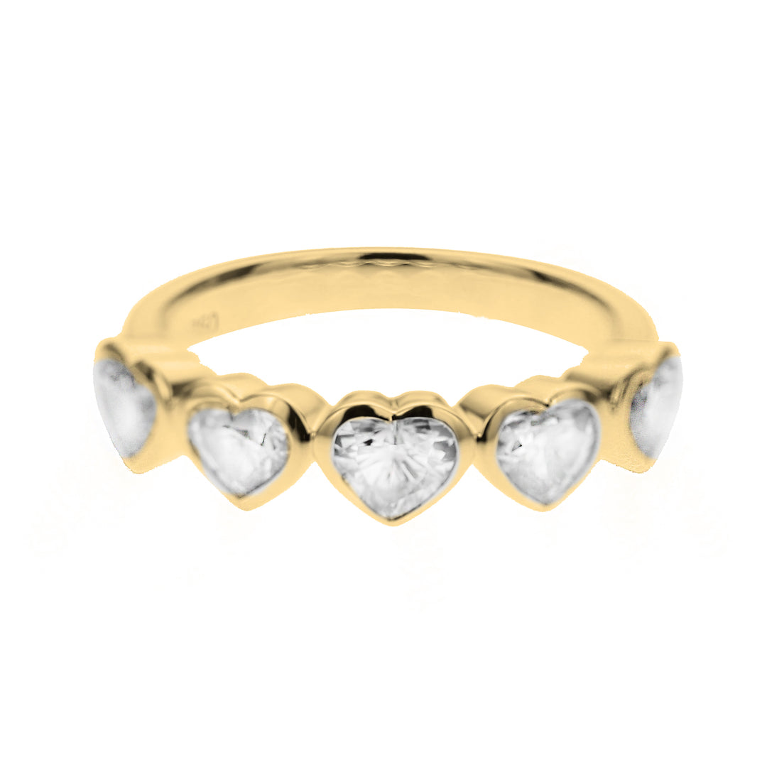 Heart Shape Diamond Band