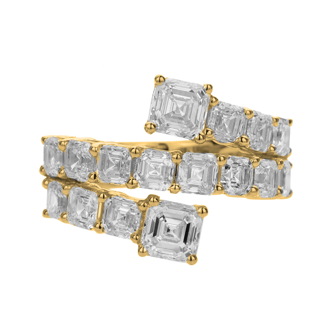 Asscher Cut Diamond Wrap Ring