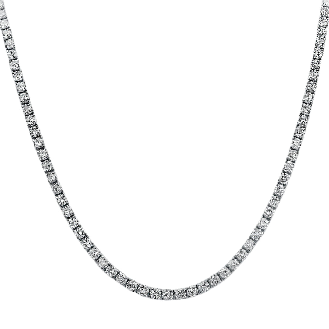 8.20 Carat Diamond Tennis Necklace
