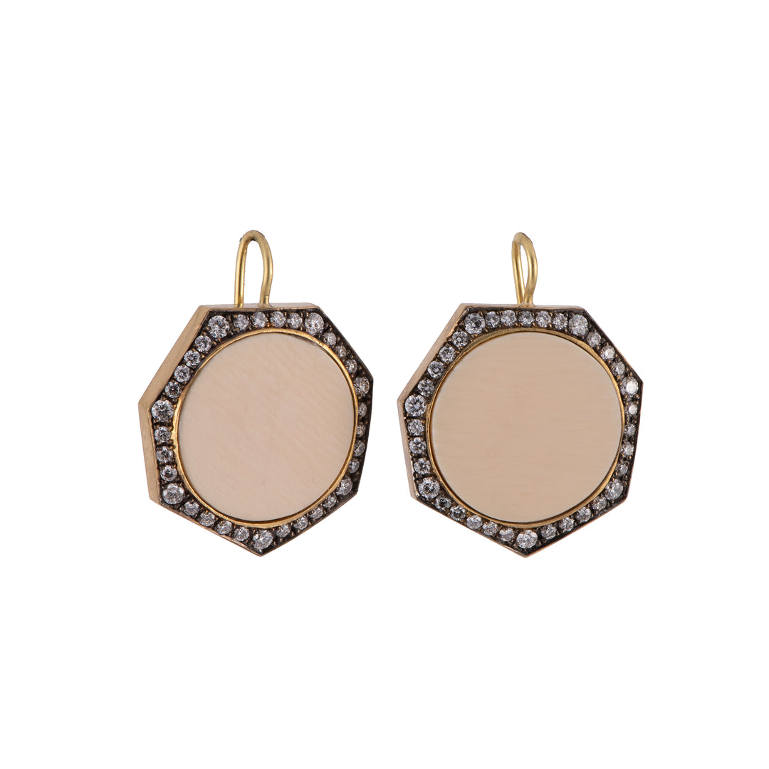 Fossilized Mammoth Earrings