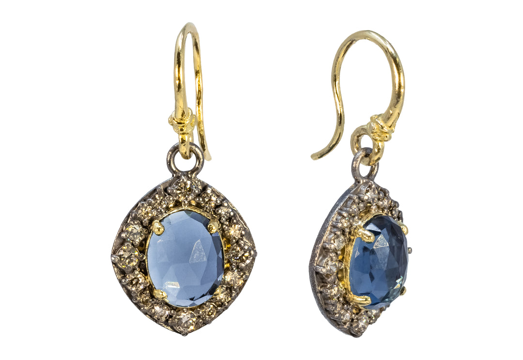 London Blue Topaz Drop Earrings