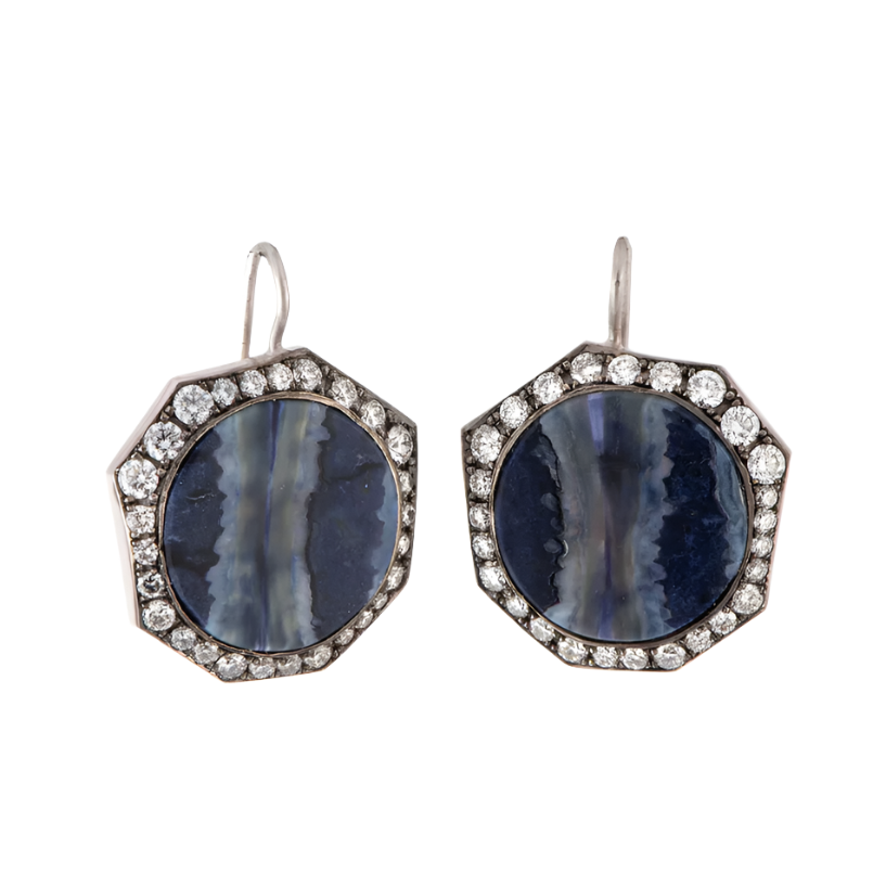 Fossil Mammoth Bone Drop Earrings