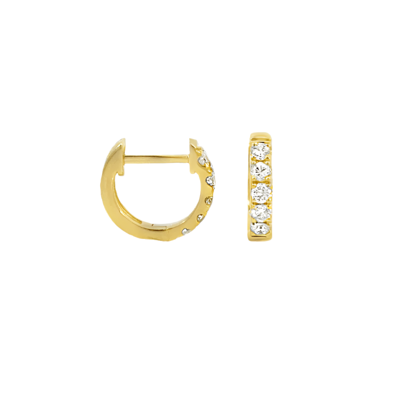 .22 Carat Diamond Huggie Hoops