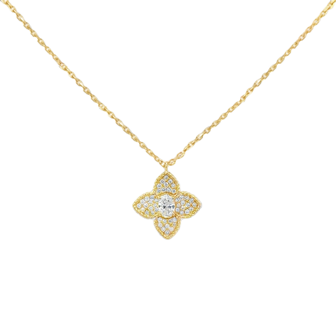 Diamond Clover Necklace