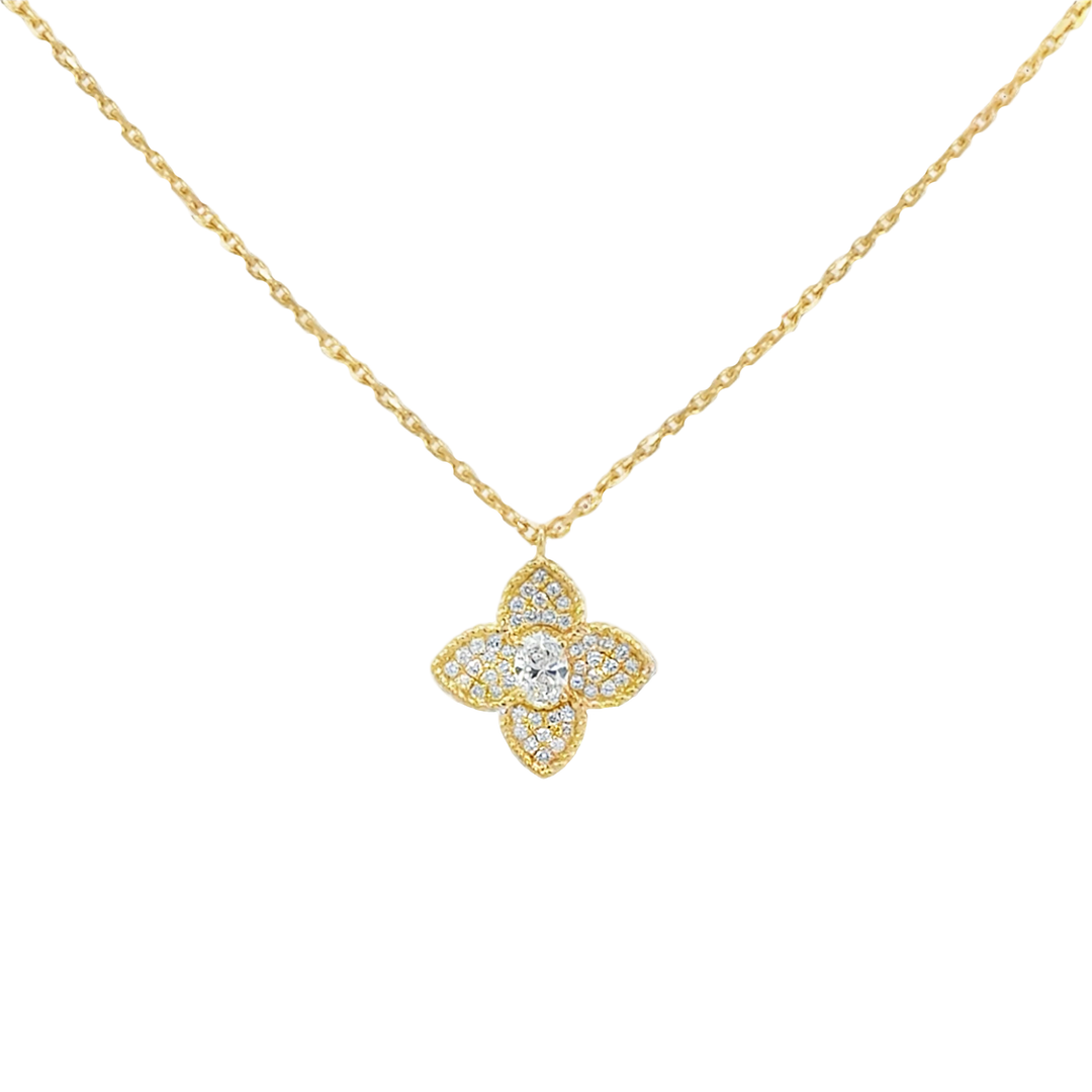 Diamond Clover Necklace