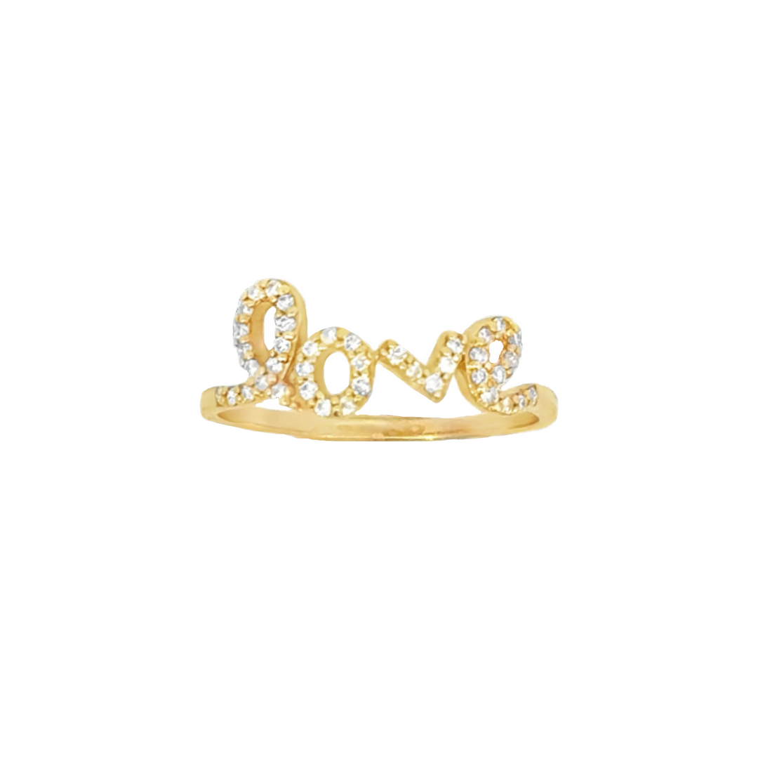 Diamond Love Ring