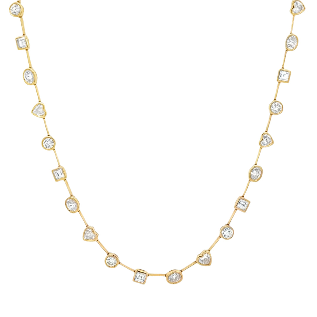 Fancy Shape Diamond Necklace