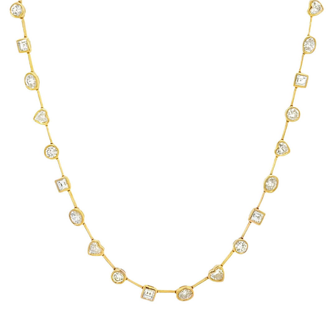 Fancy Shape Diamond Necklace