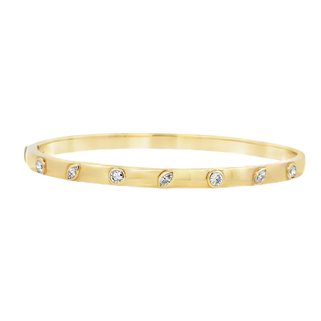 High Polish Diamond Bracelet