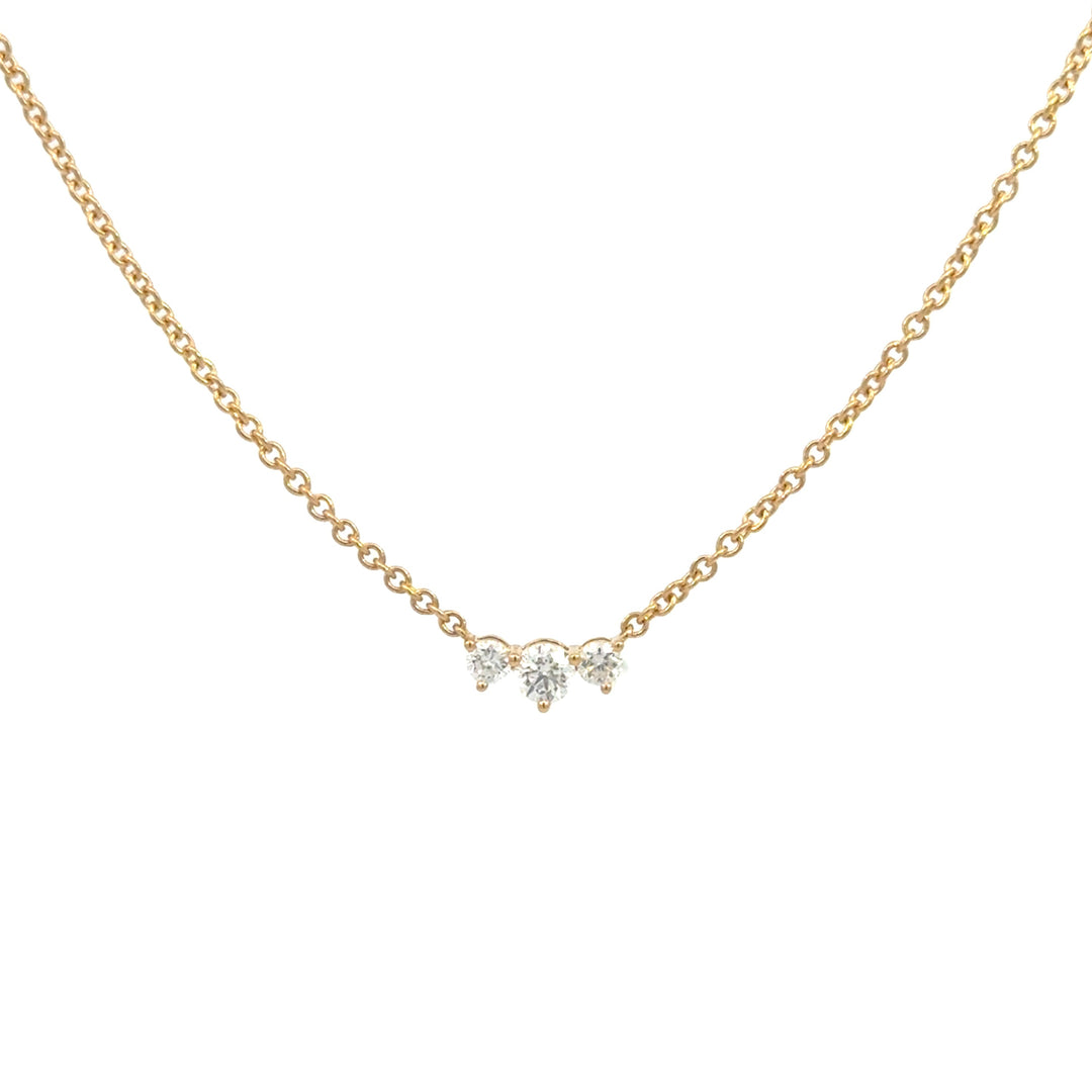 .40 Carat 3 Stone Necklace