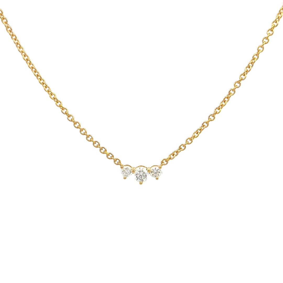 .40 Carat 3 Stone Necklace