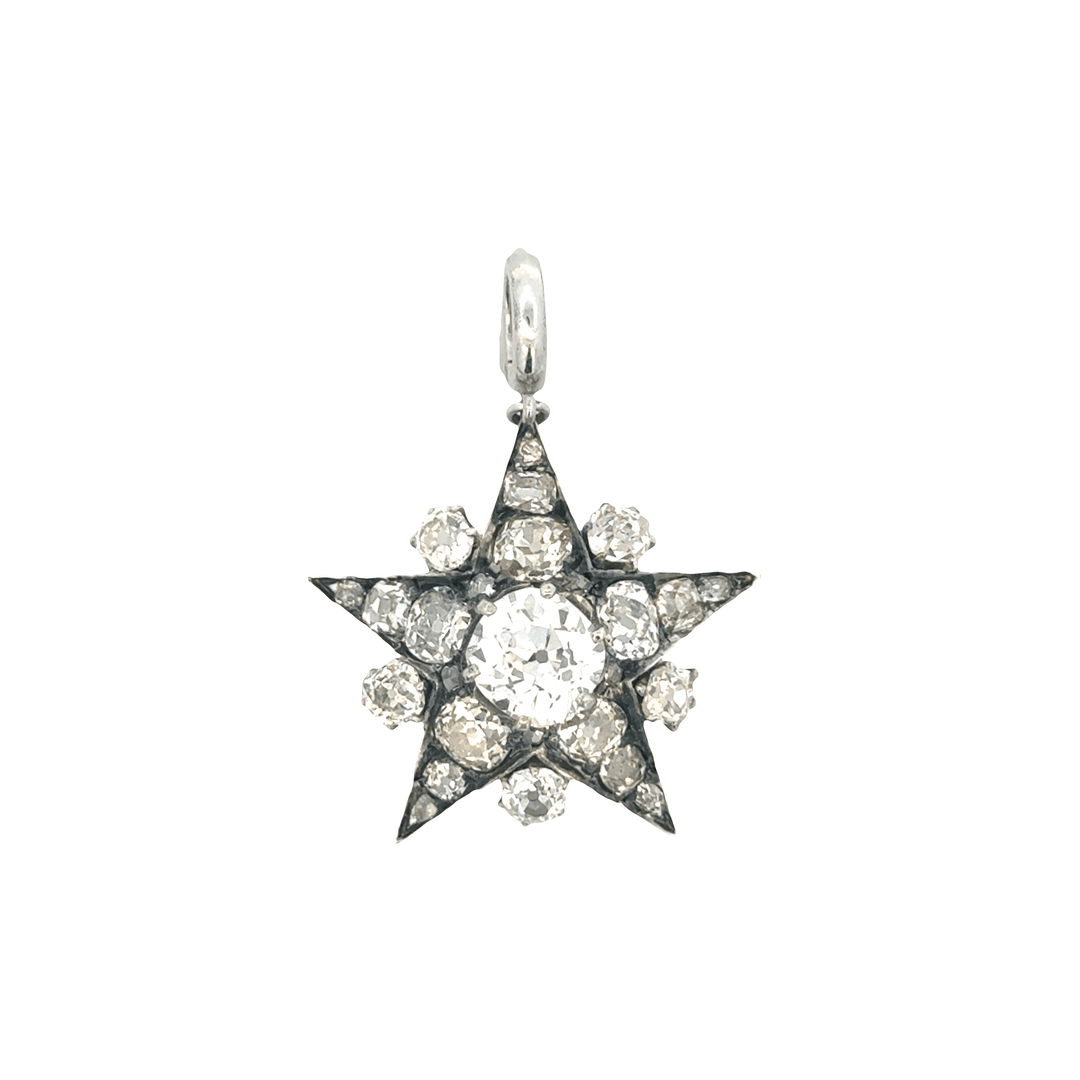 Vintage Diamond Star Pendant