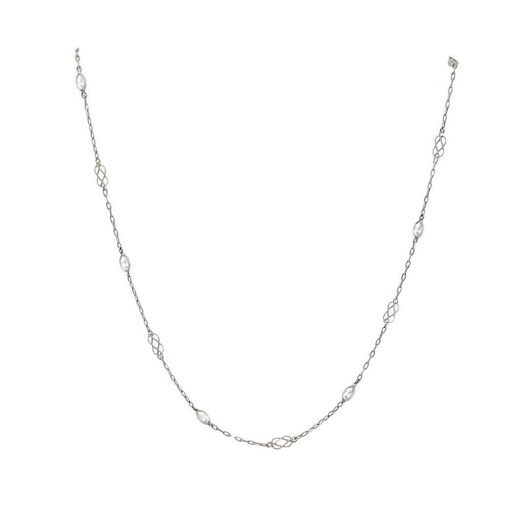 Vintage Platinum Diamond Chain