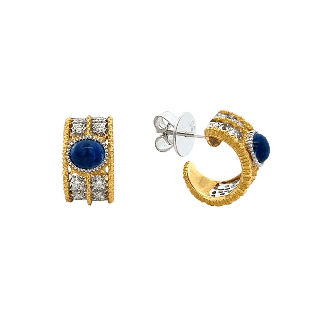 Sapphire Huggie Earrings
