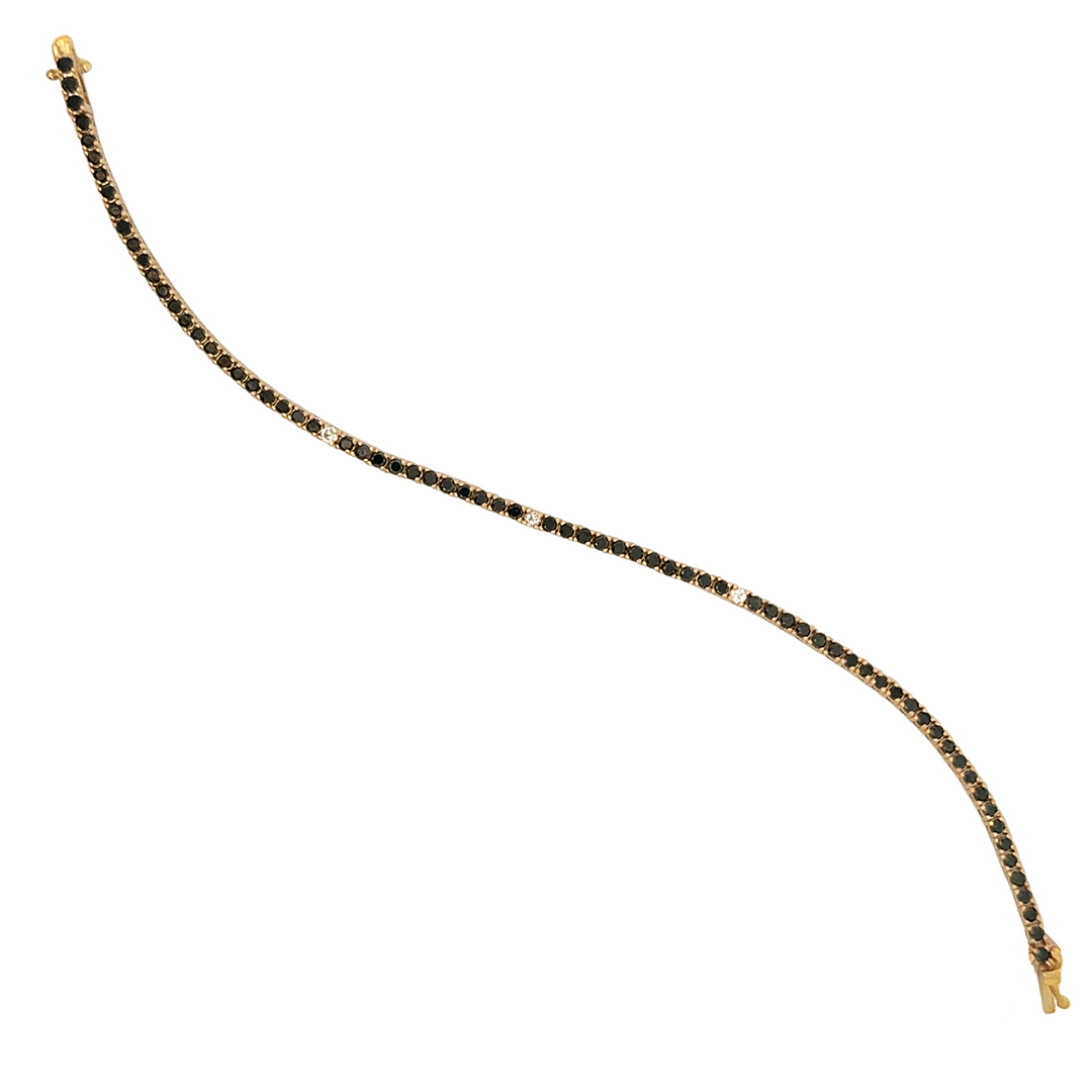Black Diamond Tennis Bracelet