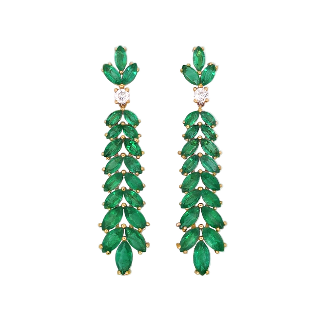 Emerald Drop Earrings