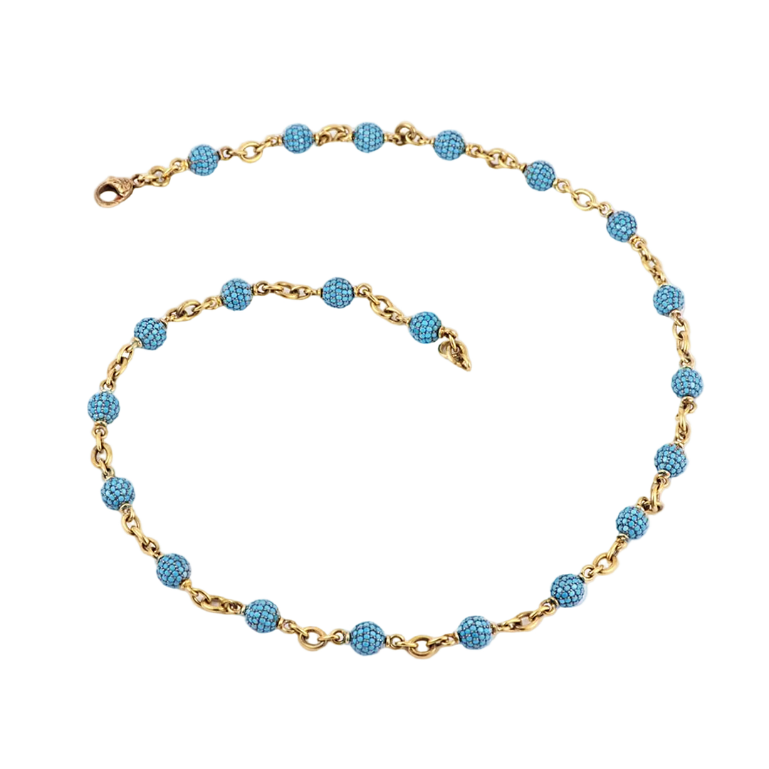 Turquoise Bead Necklace