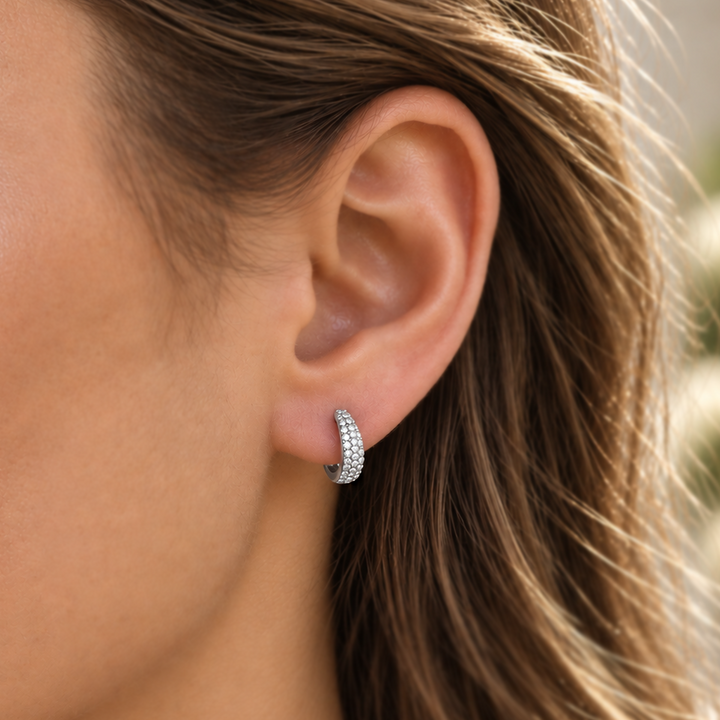 .25 Carat Diamond Huggie Earrings