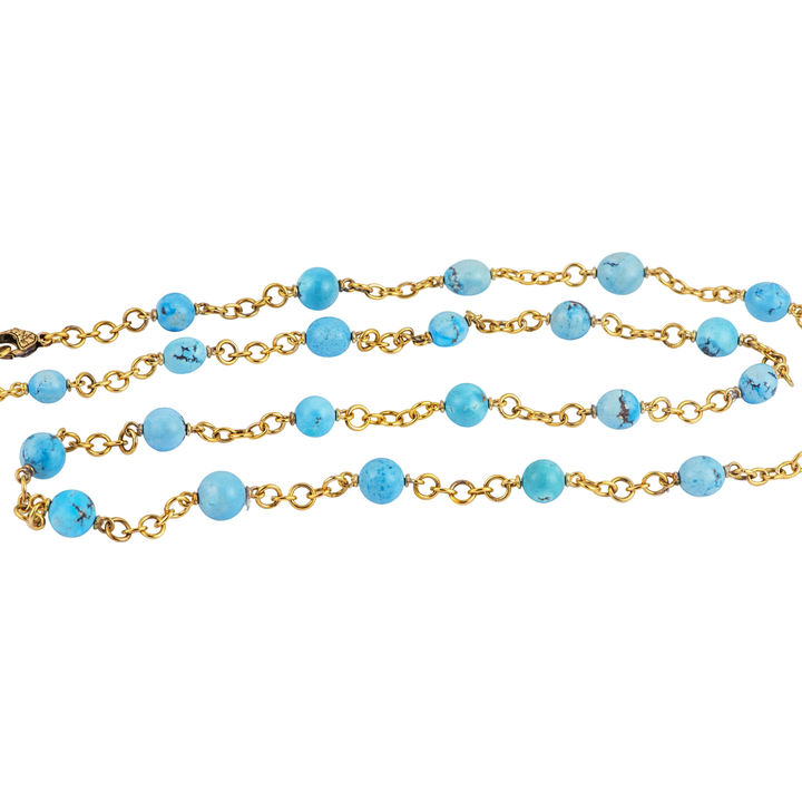 Kazakhstan Turquoise Bead Necklace