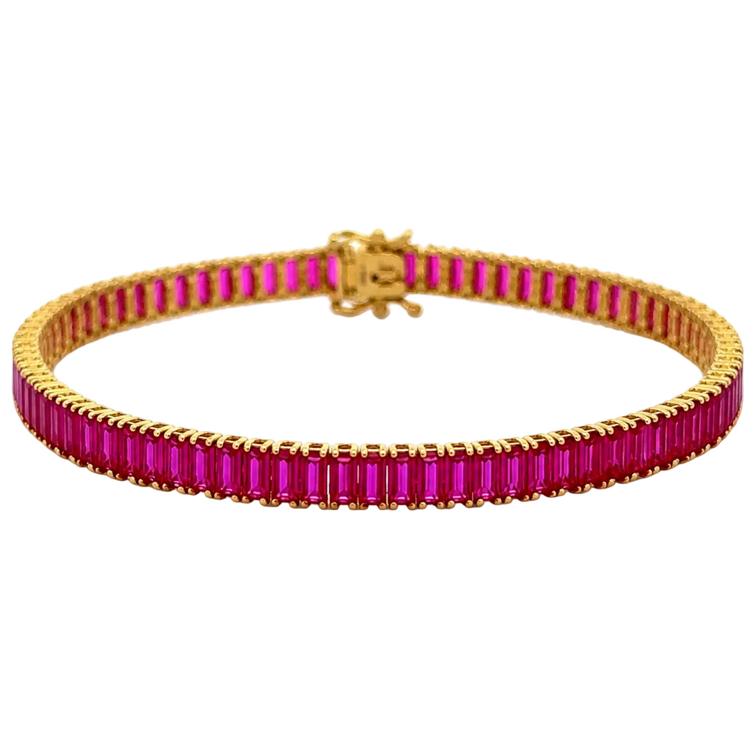 Ruby Tennis Bracelet
