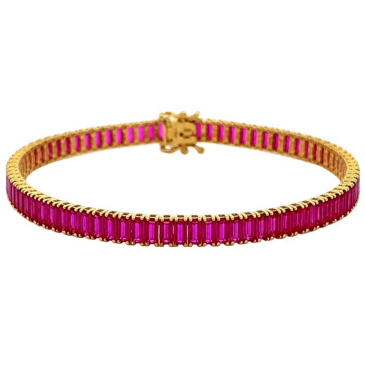 Ruby Tennis Bracelet