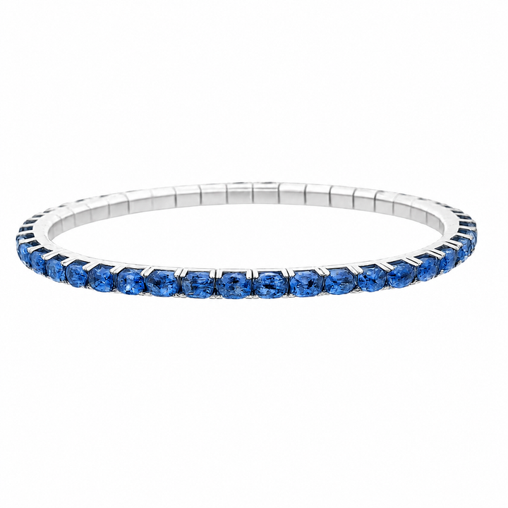 Blue Sapphire Stretch Bracelet