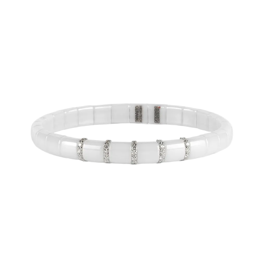 White Gold Diamond Stretch Bracelet
