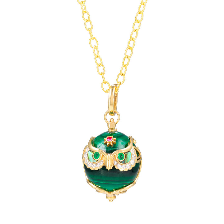 Tree of Wisdom Owl Amulet Pendant