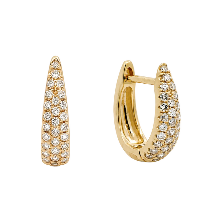 .25 Carat Diamond Huggie Earrings