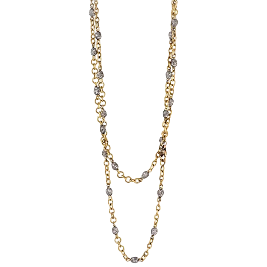 Diamond Beads Necklace