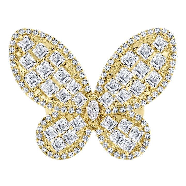 Diamond Butterfly Ring