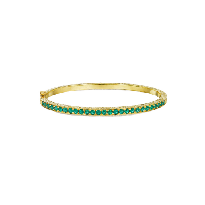 Emerald Bangle Bracelet
