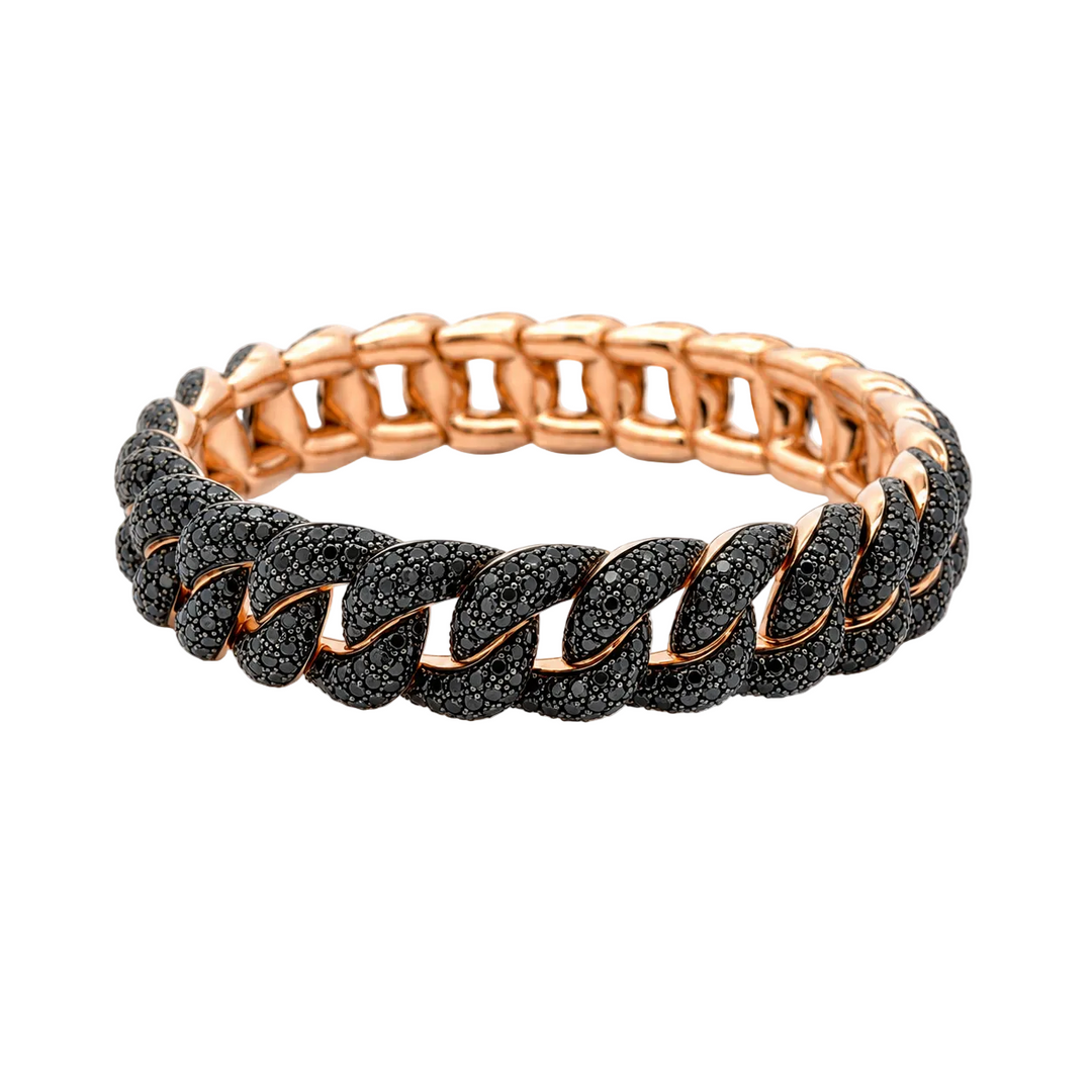 Grommet Black Diamond Stretch Bracelet