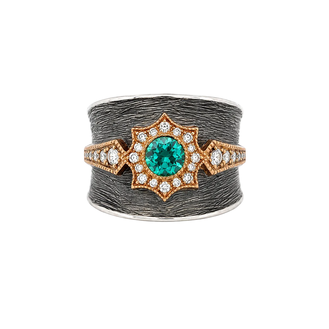 Seafoam Tourmaline Cigar Band