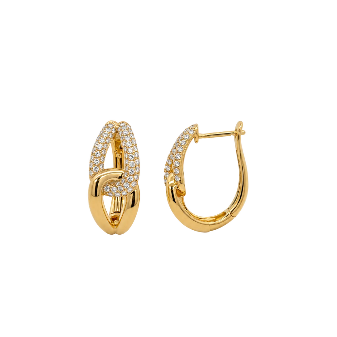 Diamond Interlocking Earrings
