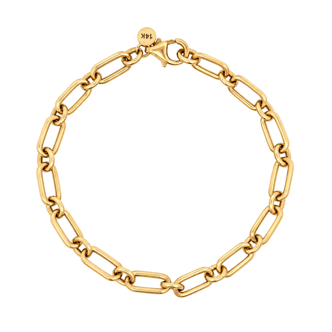 Boxy Paperclip Chain Bracelet