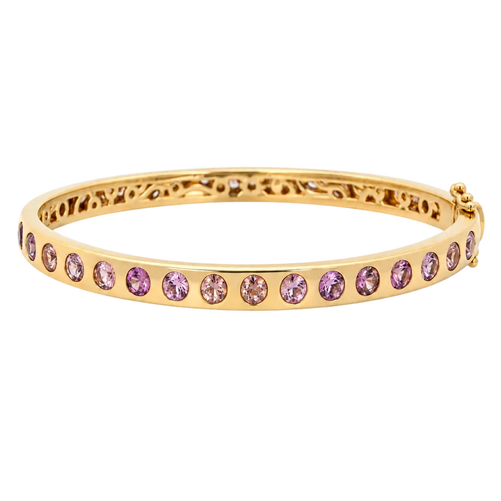 Day and Night Engraved Diamond Bangle