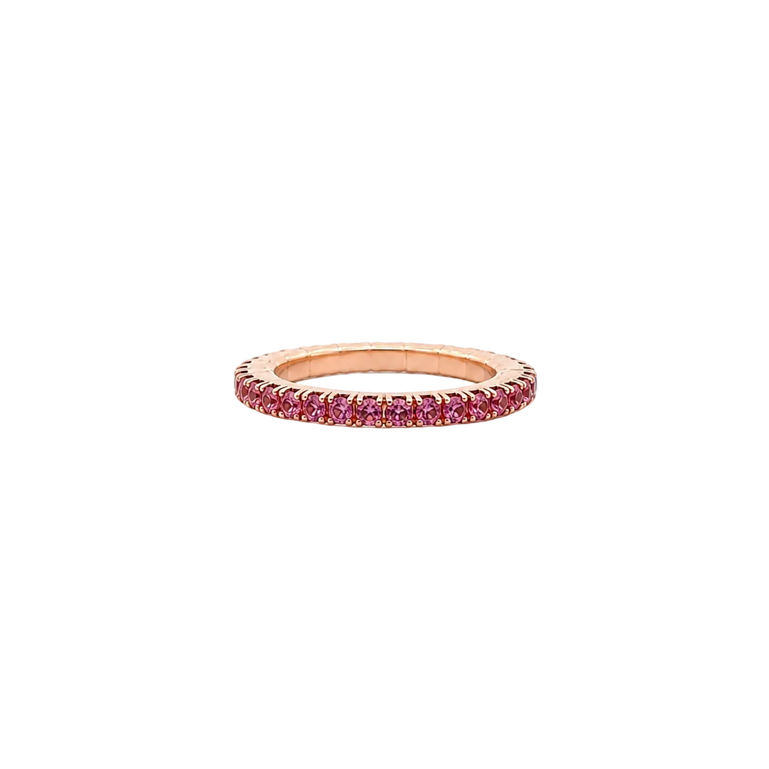 Pink Sapphire Stretch Ring