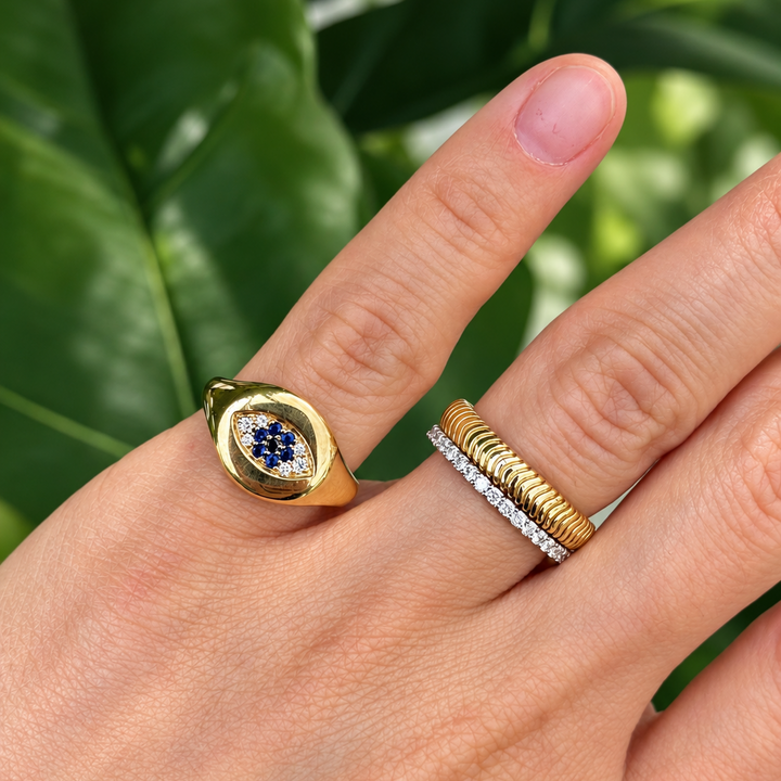 Evil Eye Signet Ring