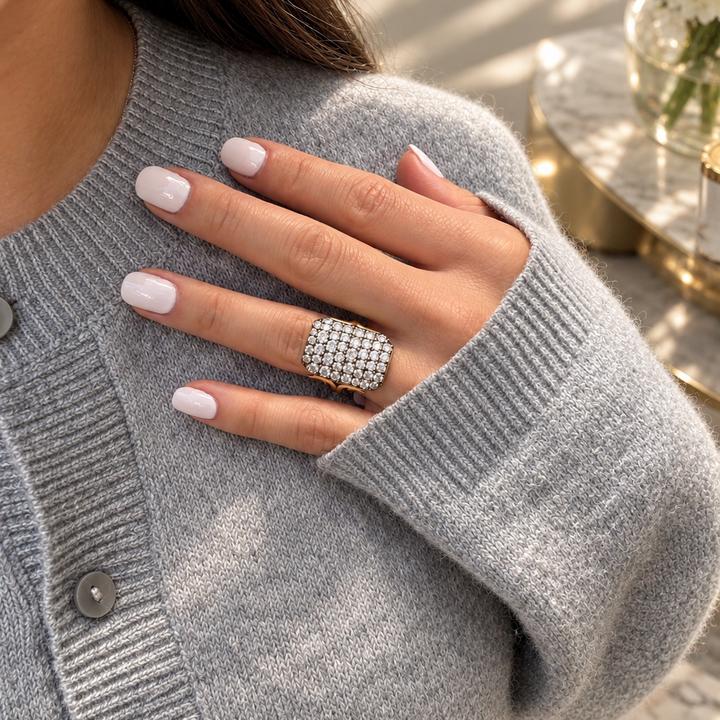 Ten Table Diamond Ring