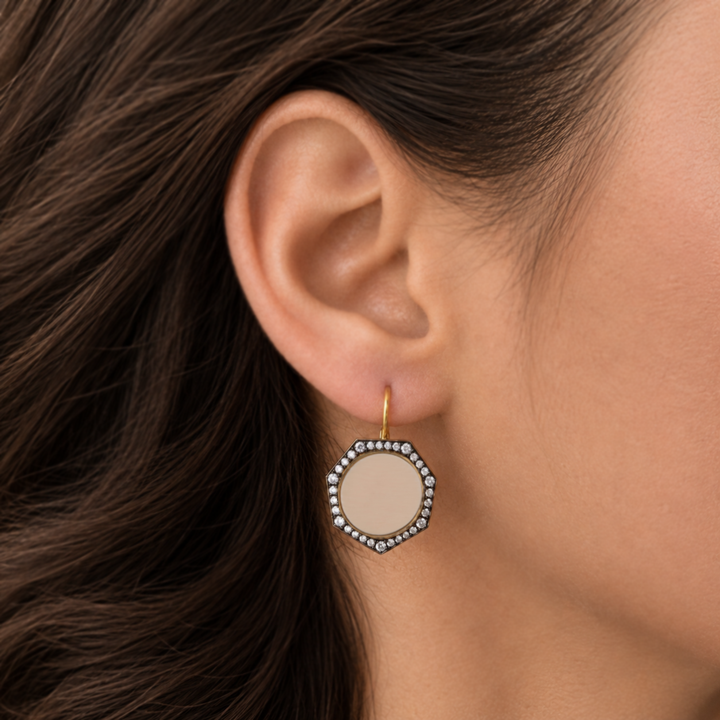 Fossilized Mammoth Earrings