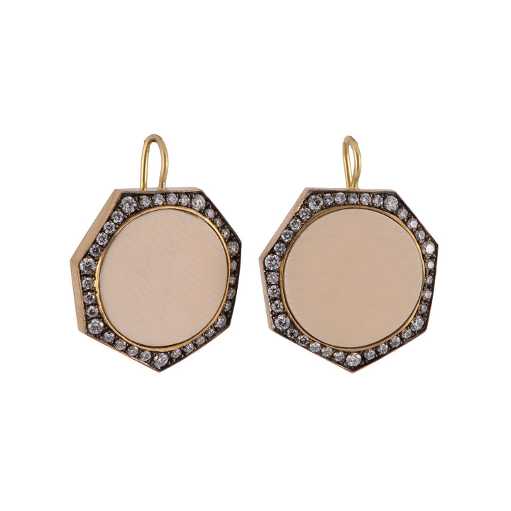 Fossilized Mammoth Earrings