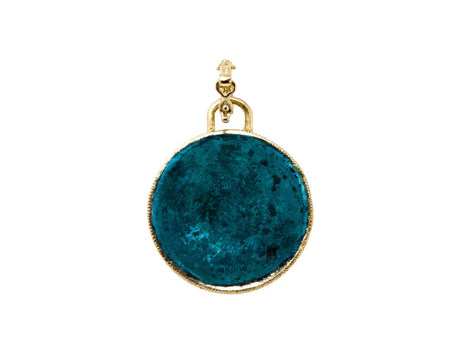 Artifact Teal Patina Pendant