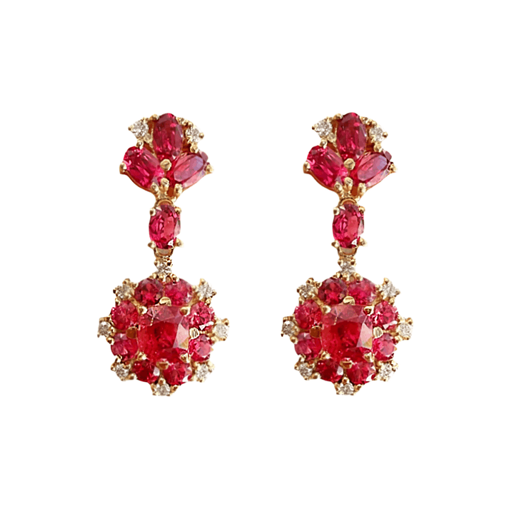 Antique Spinel Drop Earrings