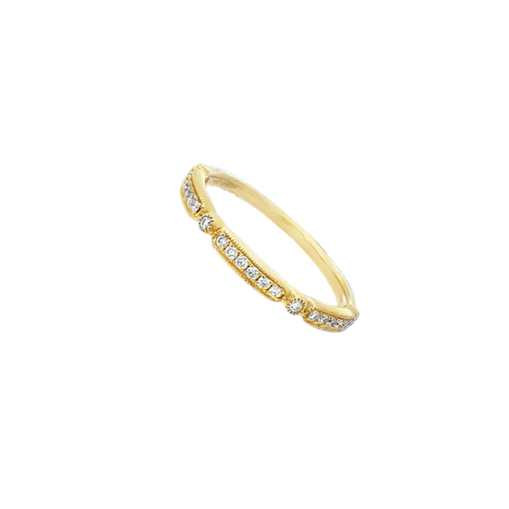 Segmented Diamond Band Ring